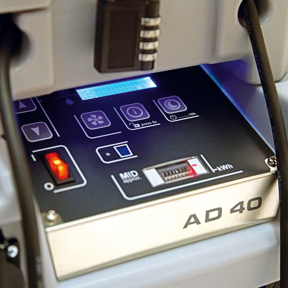 Aerial AD 40 kontrolpanel