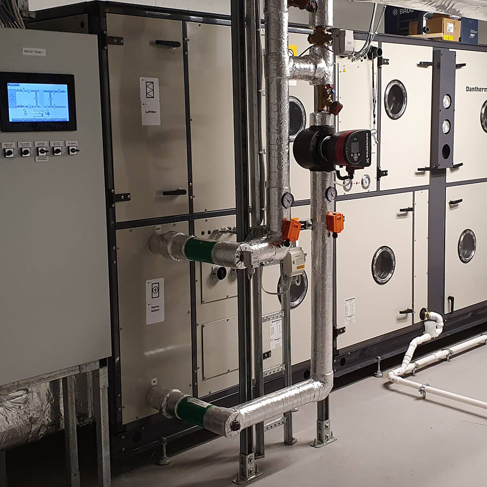 Dantherm Dan X XWPRS Installation af kommerciel pool