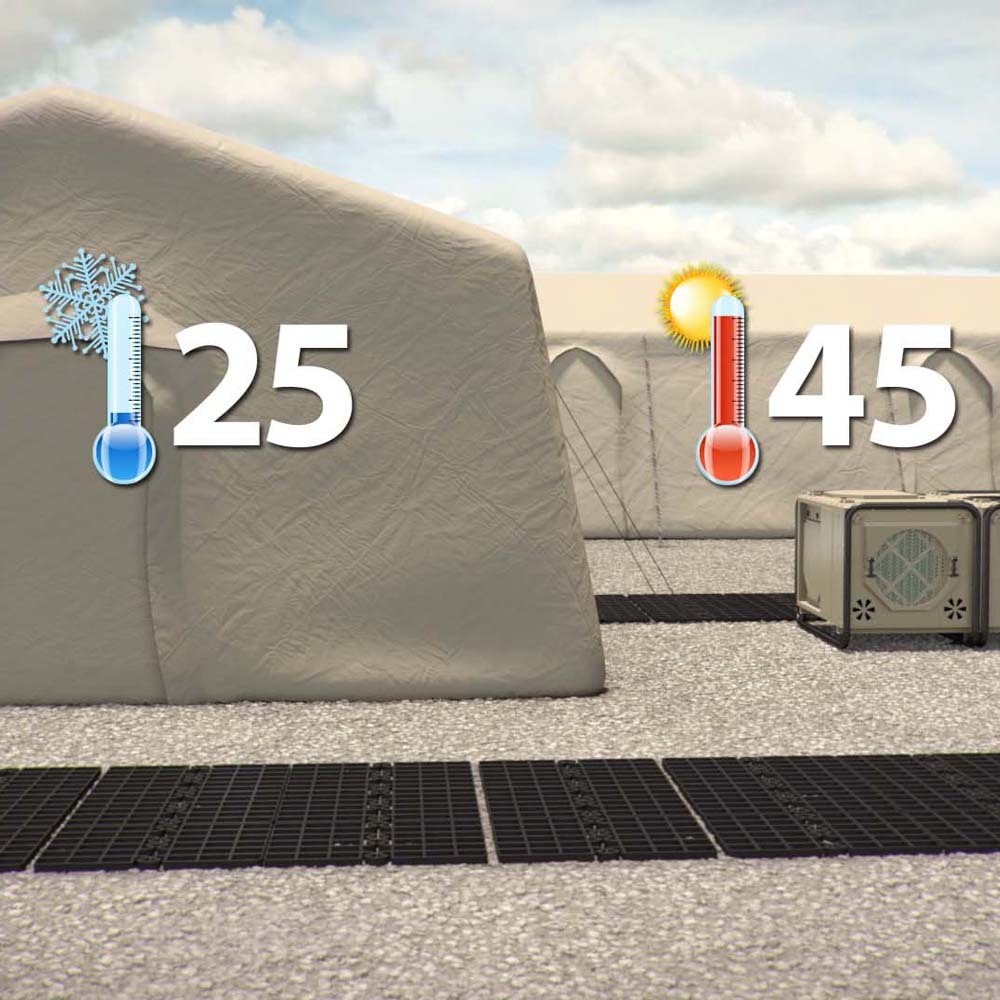 Dantherm climate solutions for field camps