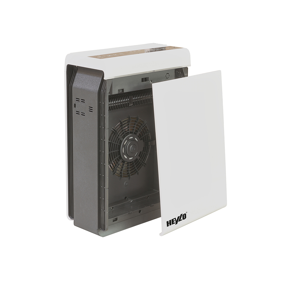 Heylo HL 400 air cleaner opened