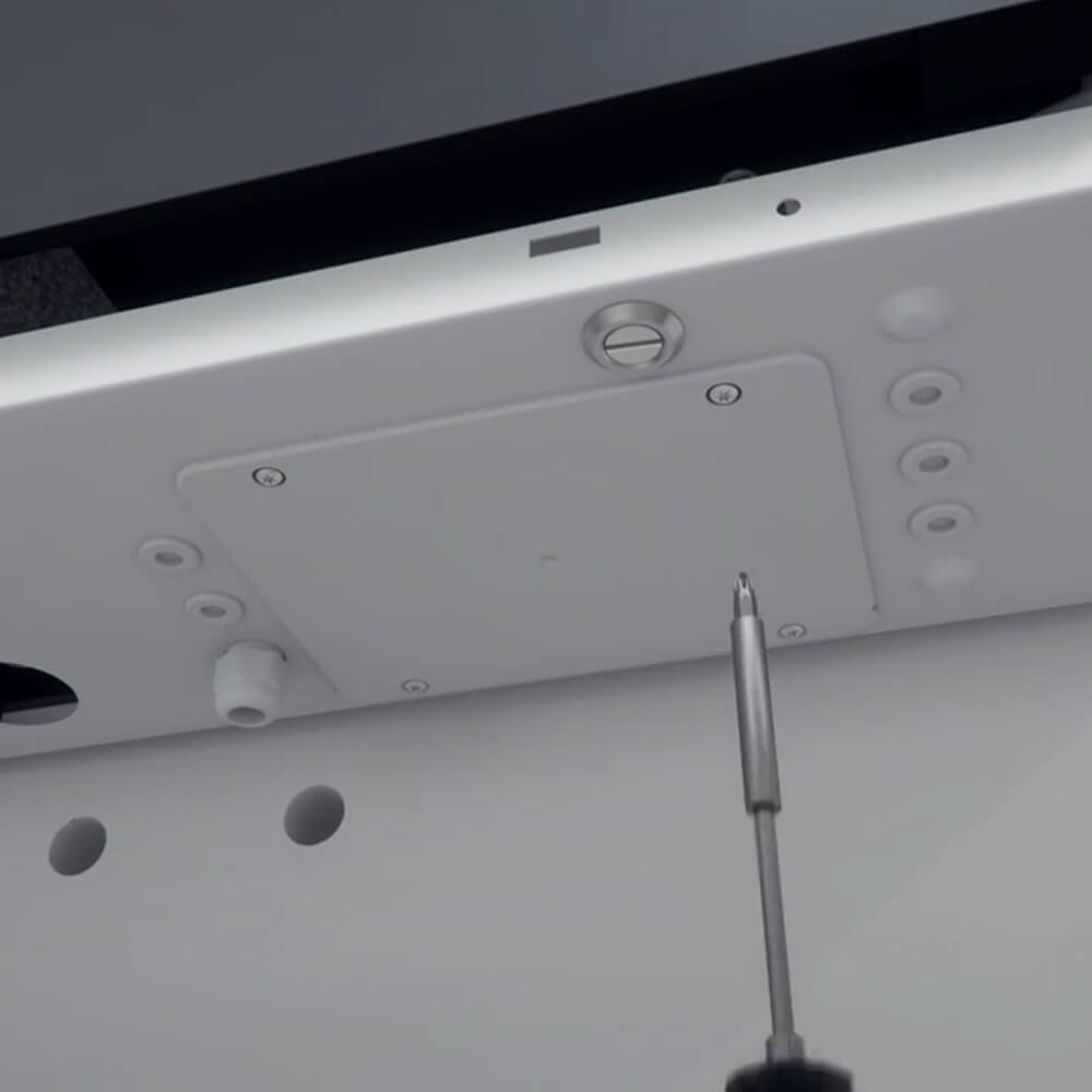 Installazione della batteria di riscaldamento elettrica Dantherm per i deumidificatori CDP