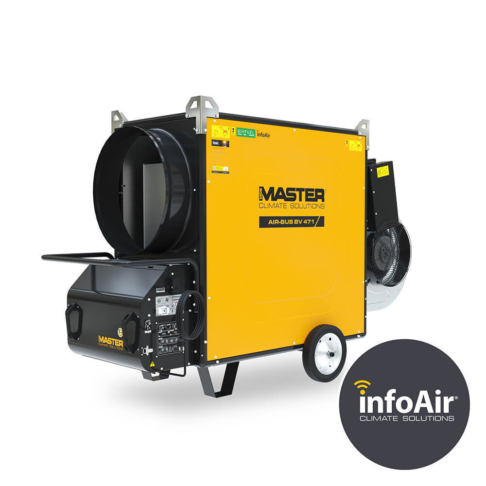 Master BV 471 SRE – indirect oil fired air heaters - 1 way