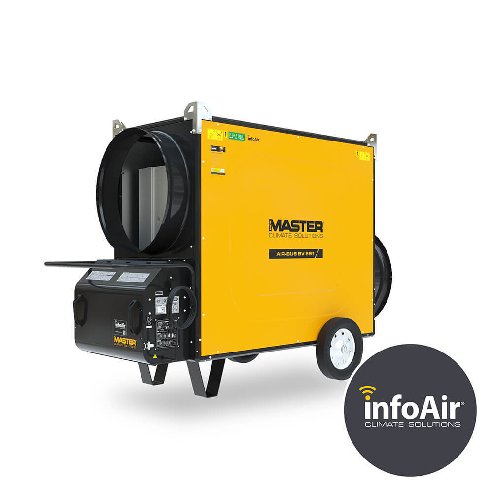 Master BV 691 SE – indirect oil fired air heaters - 1 way