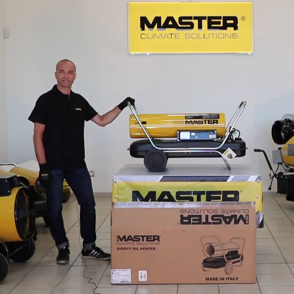 Master B 150 direkte oliefyret luftvarmer
