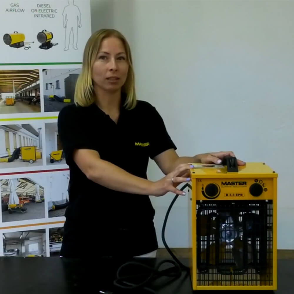 Video om Master B 3 elektrisk blæsevarmer