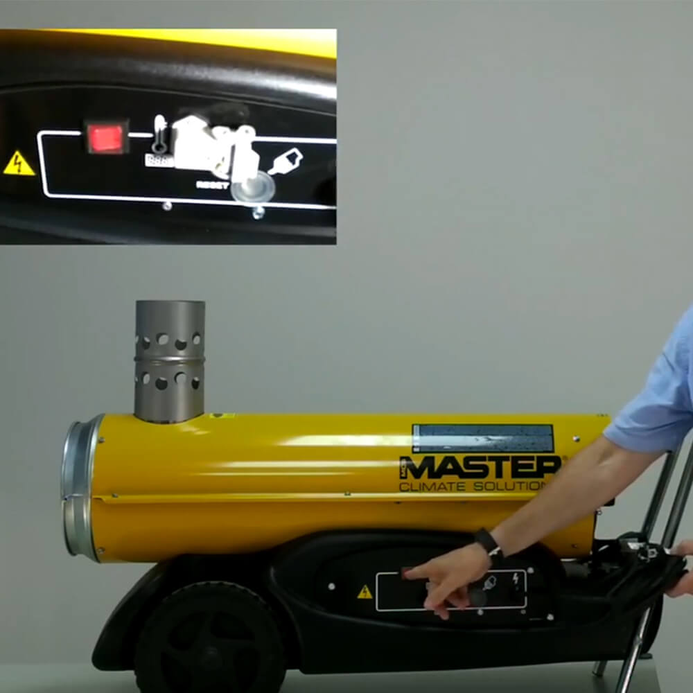 Master BV 77 oliefyret indirekte luftvarmer