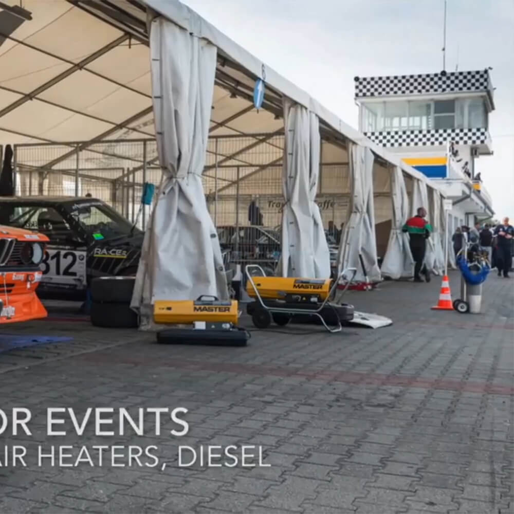 Anwendungen für direkte Heizgeräte von Master