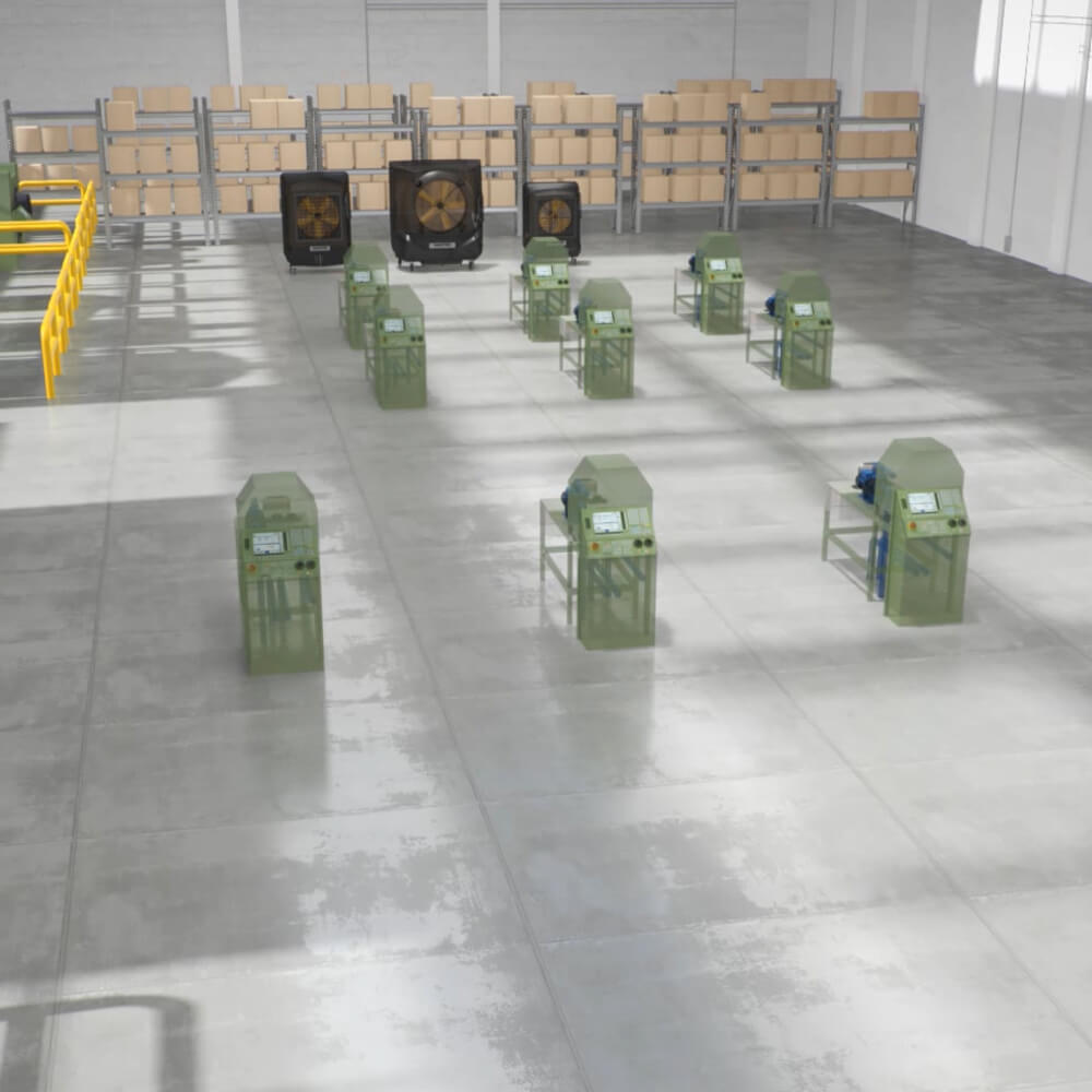 Master industrielle fordampningskølere