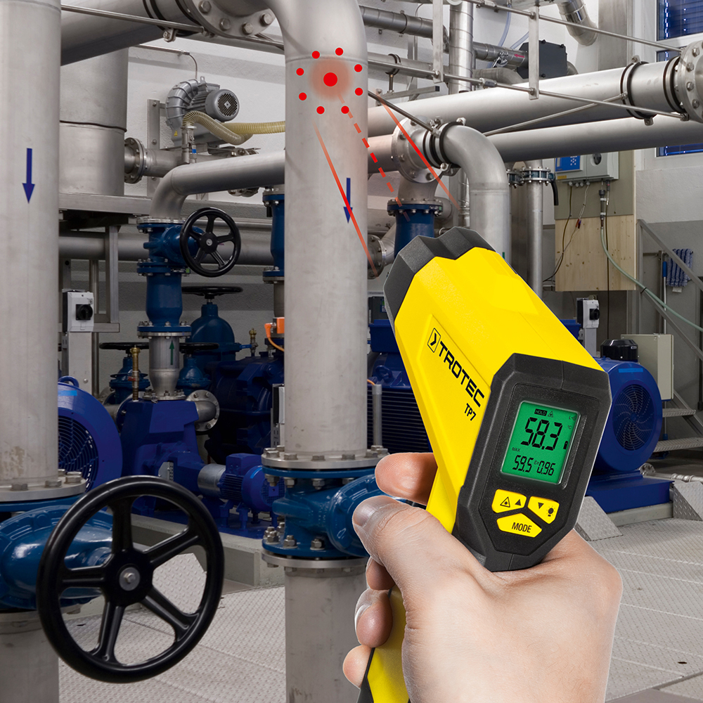 Trotec Pyrometer TP 7 Anwendung im Wasserwerk