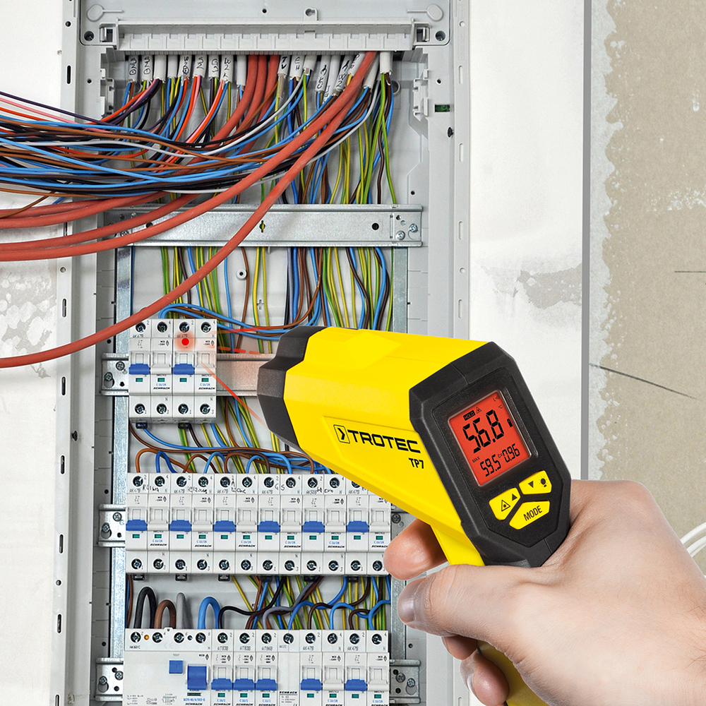 Trotec Pyrometer TP 7 Anwendung Elektrikbox