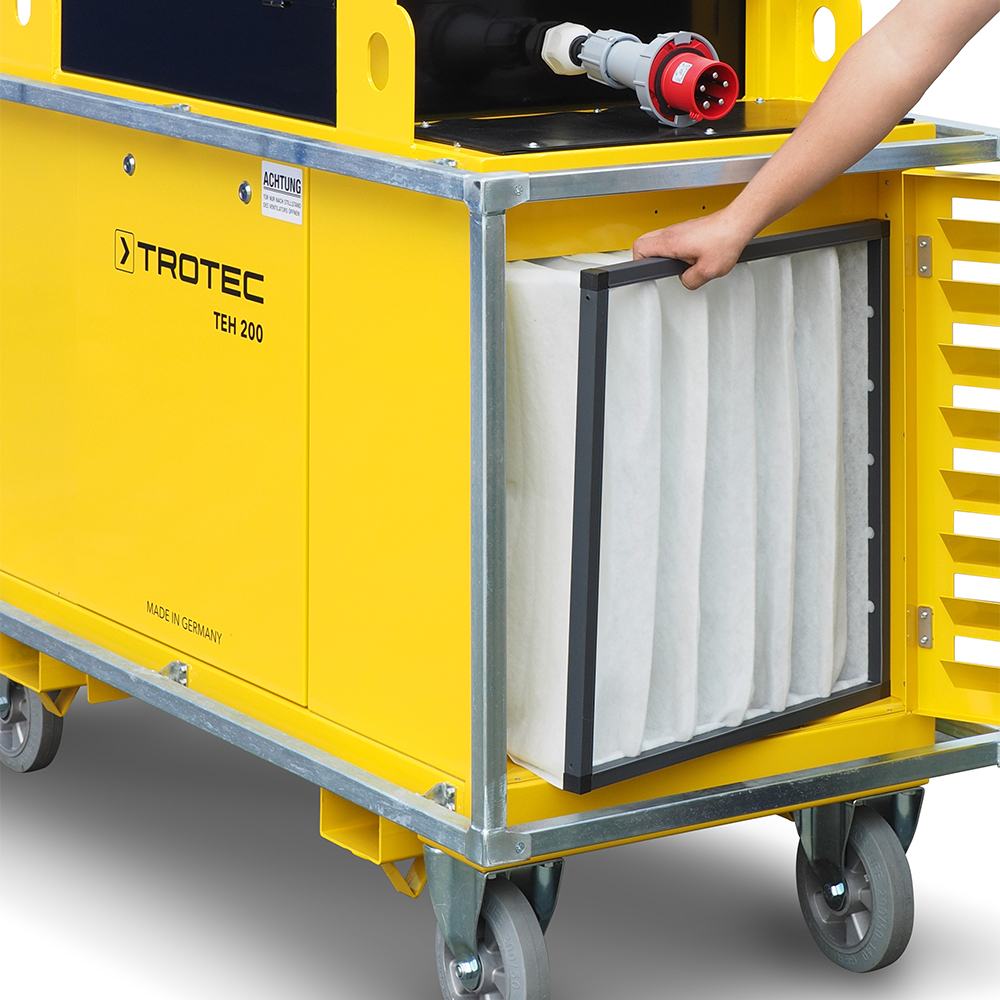 Trotec TEH 200 filter exchange