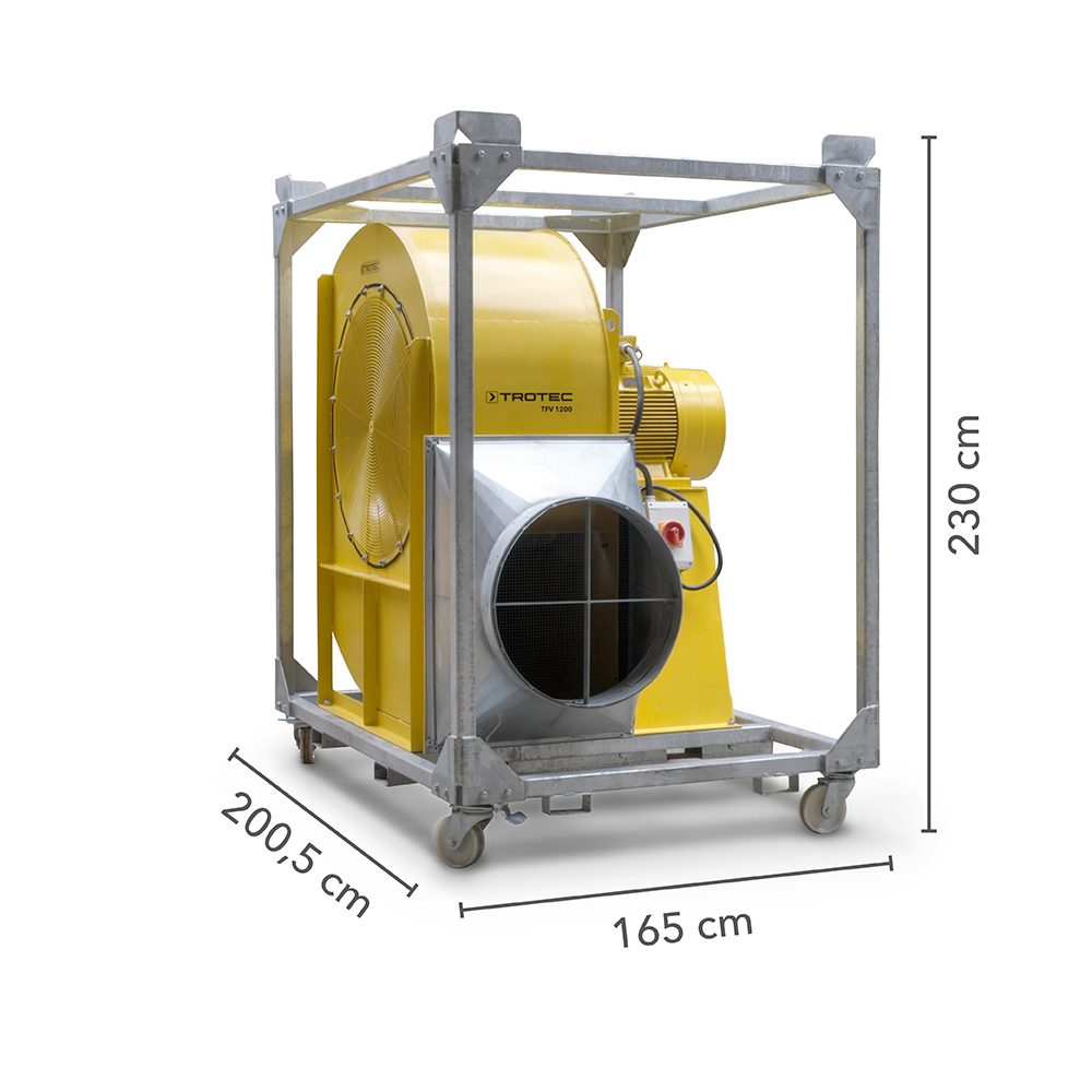 Trotec TFV 1200 Abmaße
