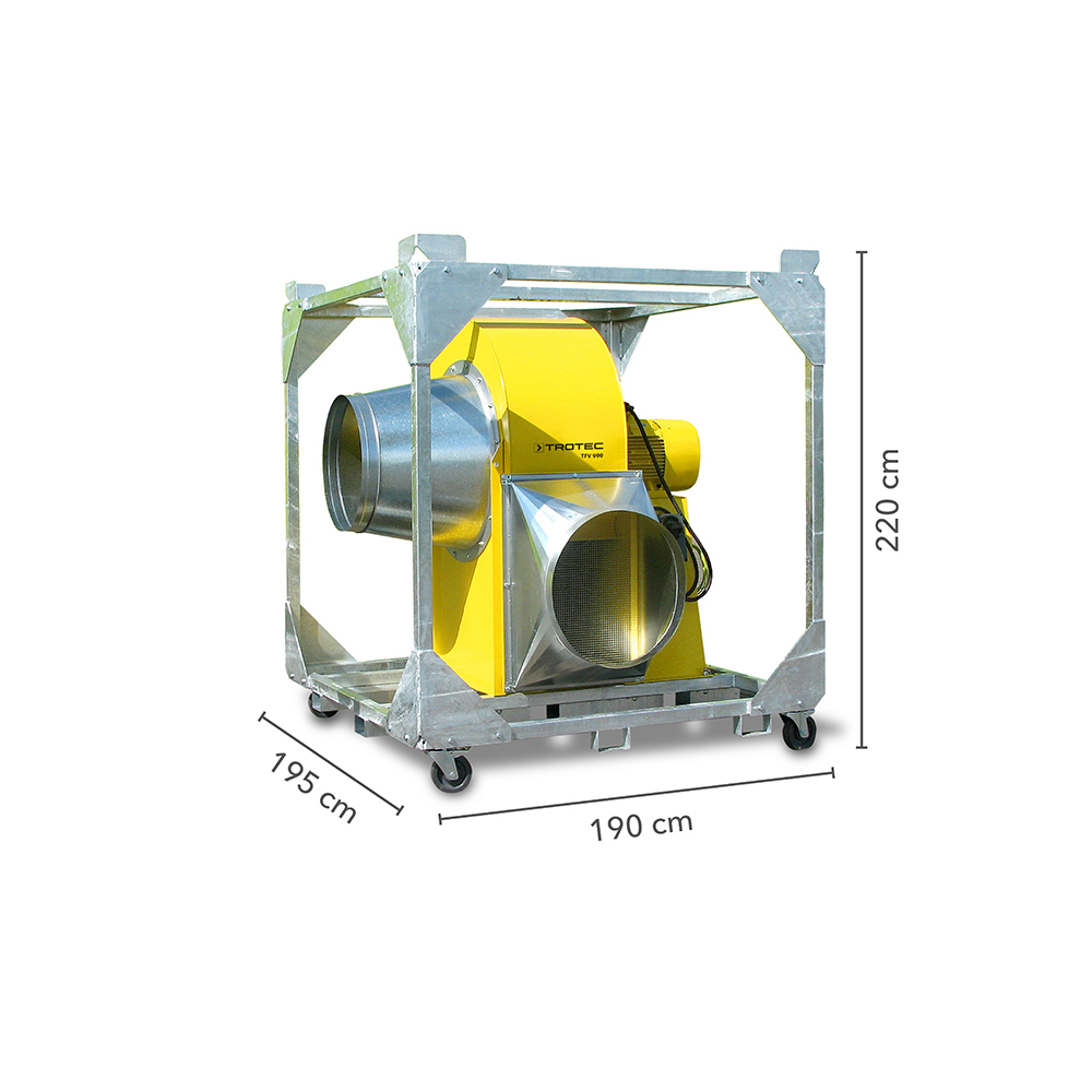 Trotec TFV 900 dimensions