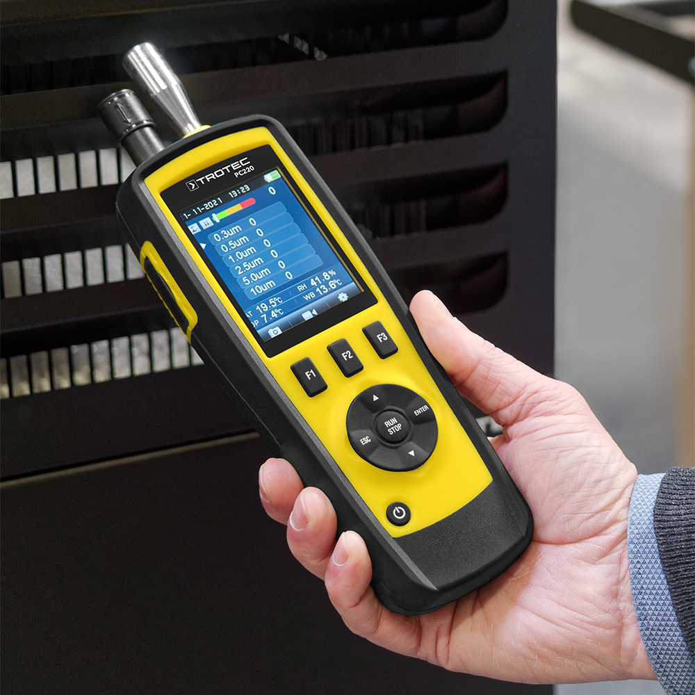 Trotec particle counter PC220 application