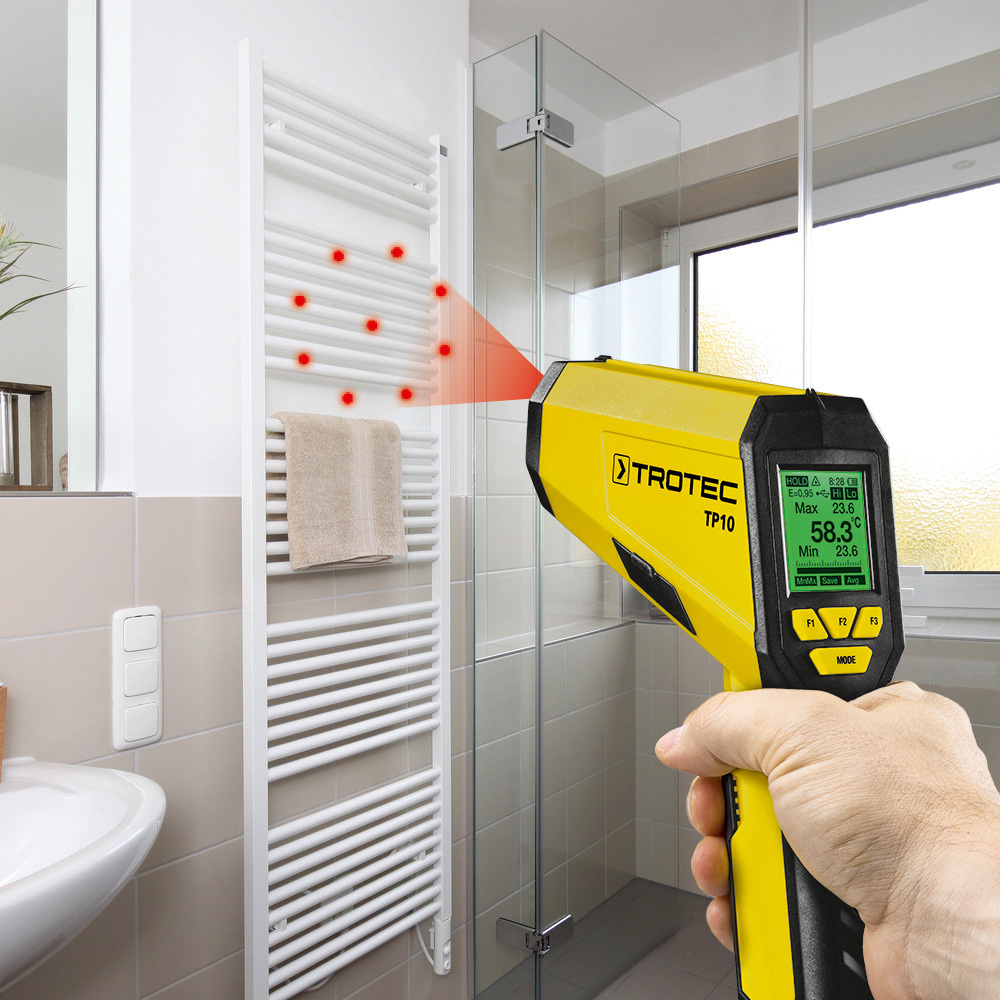 Trotec pyrometre TP 10 bathroom application