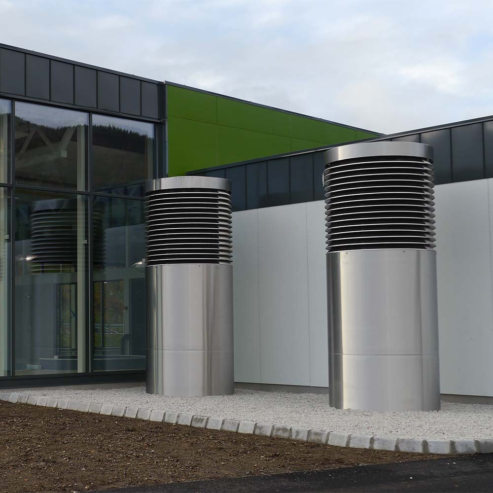 Ventilasjonstårn til Lundbadet